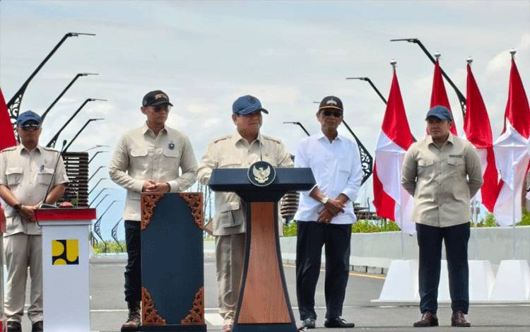 Prabowo: Jembatan Kabanaran Dongkrak Ekonomi dan Pariwisata