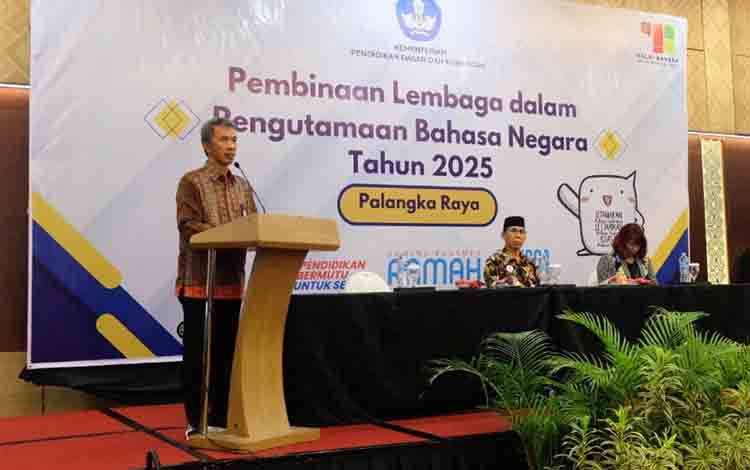 Balai Bahasa Kalteng Gelar Pembinaan Lembaga untuk Pengutamaan Bahasa Negara 2025