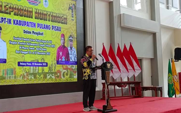 Kontingen Festival Tandak Intan Kaharingan Pulang Pisau Resmi Dilepas
