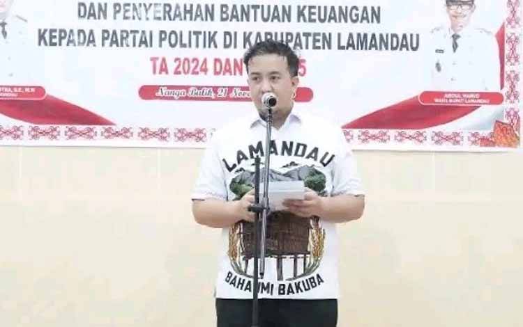 Bupati Lamandau Tekankan Kepatuhan Penggunaan Dana Parpol
