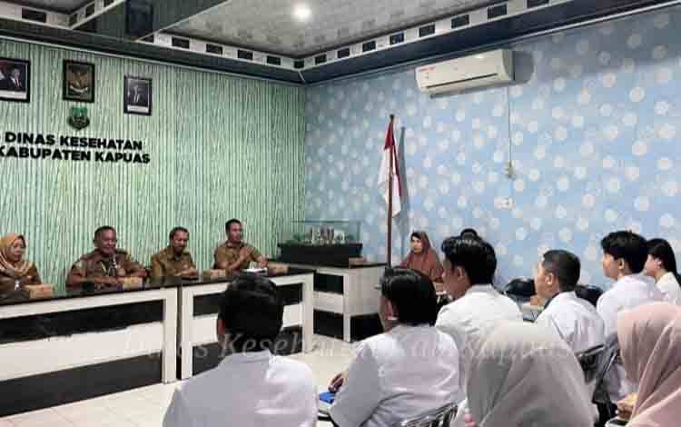 Dinkes Kapuas Sambut Kedatangan Peserta Dokter Internship Angkatan IV