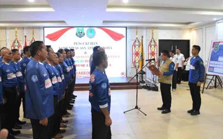 Bupati Kapuas Kukuhkan Komunitas ASN Anti Narkoba