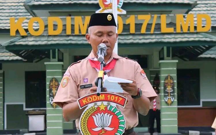 Pelantikan Anggota Saka Wira Kartika Kodim 1017 Lamandau Membentuk Calon Pemimpin Bangsa