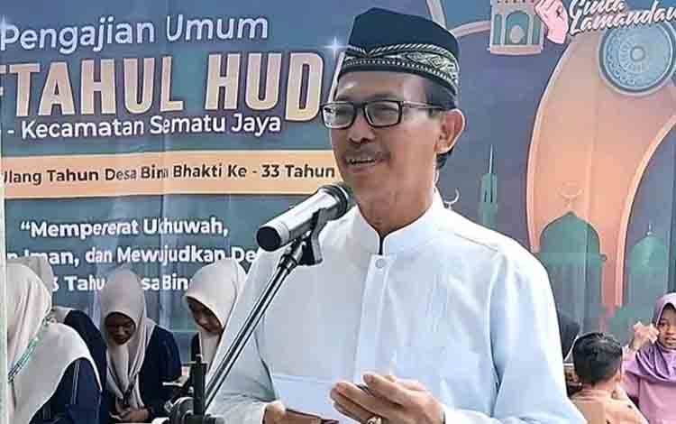 Wakil Bupati Lamandau Hadiri Pengajian Miftahul Huda di Desa Bina Bhakti