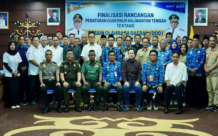Pemprov Kalteng Finalisasi Rancangan Pergub Desain Olahraga Daerah