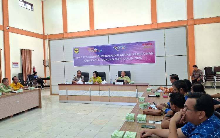 Gunung Mas Gelar Rakor untuk Mengetahui Kendala Penanggulangan Kemiskinan
