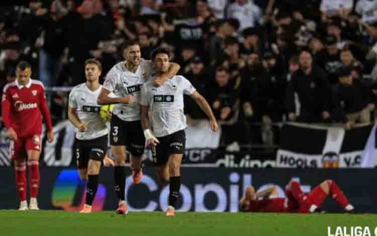 Hasil Liga Spanyol: Valencia Diimbangi Sevilla, Espanyol Tekuk Rayo