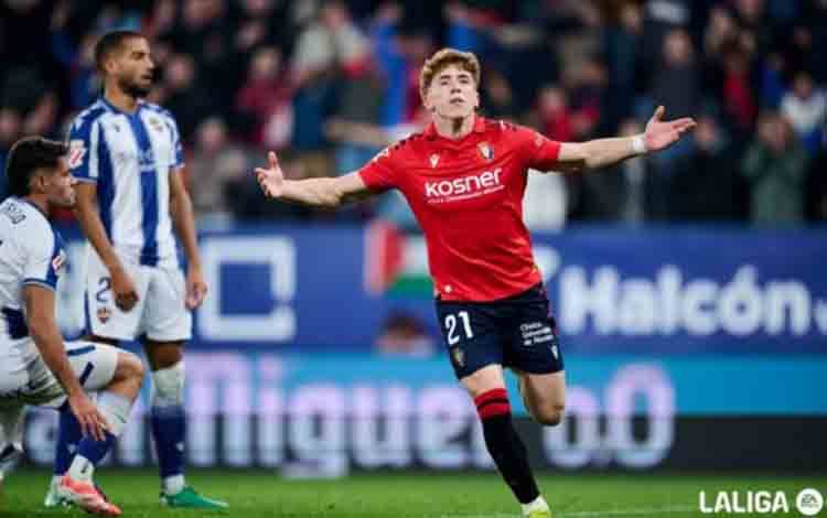 Taklukkan Levante, Osasuna Menjauh dari Zona Degradasi