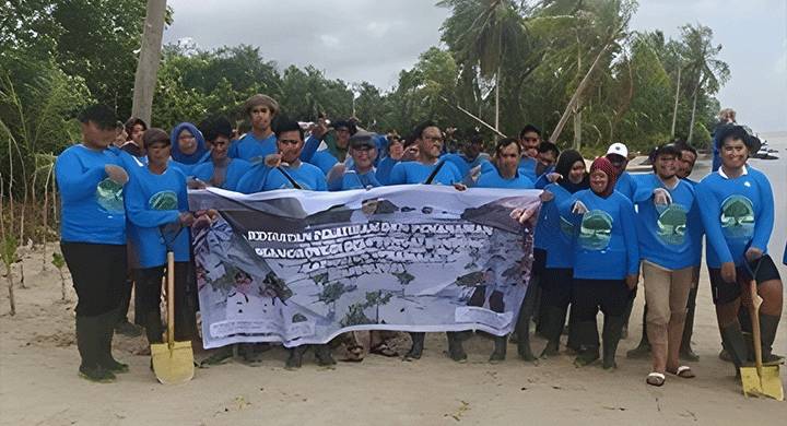 Pemerintah Desa Sungai Bundung Apresiasi Pelatihan dan Penanaman Mangrove Pemprov Kalteng
