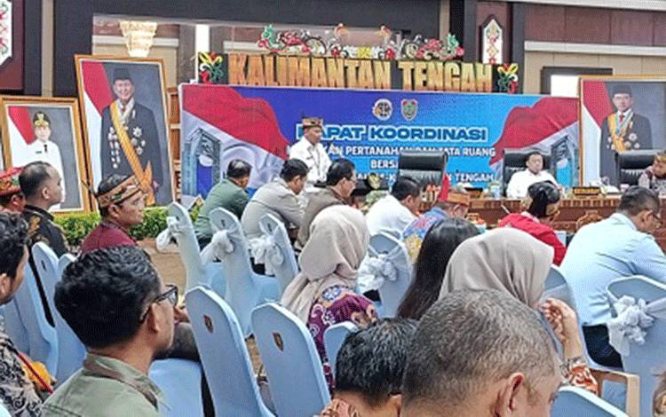 Gubernur Kalteng: RAKOR ATR Berikan Harapan Penyelesaian Masalah Pertanahan & Tata Ruang