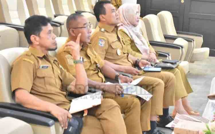 Wakil Wali Kota Palangka Raya Ikuti Rakor Pengendalian Inflasi Secara Virtual