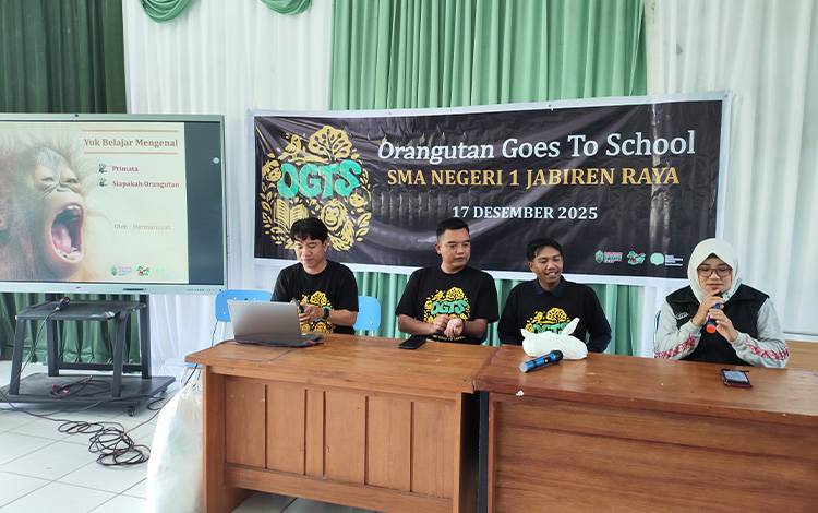 SMAN 1 Jabiren Raya Jadi Sekolah Pertama Ikuti Program Orangutan Go To School