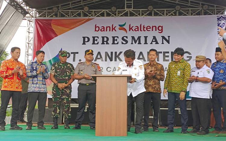 Bank Kalteng Perluas Layanan, Bupati Seruyan Resmikan KCP Danau Sembuluh