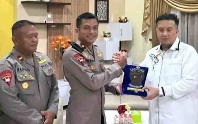 Bupati Lamandau Terima Kunjungan Kerja Danyon B Pelopor Satbrimob Polda Kalteng