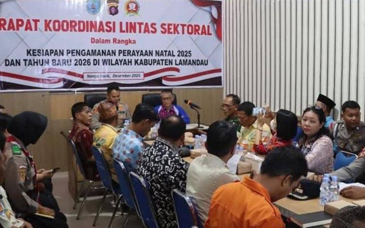 Polres Lamandau Satukan Persepsi Antarinstansi Jaga Kamtibmas Selama Nataru