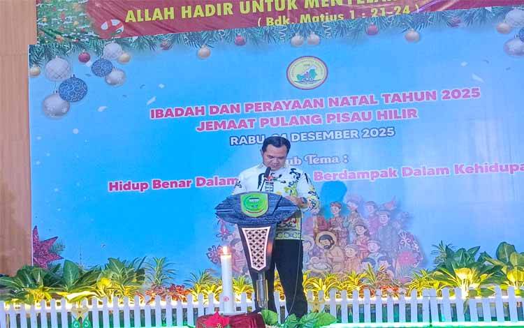 Bupati Pulang Pisau Safari Natal ke Gereja Victoria