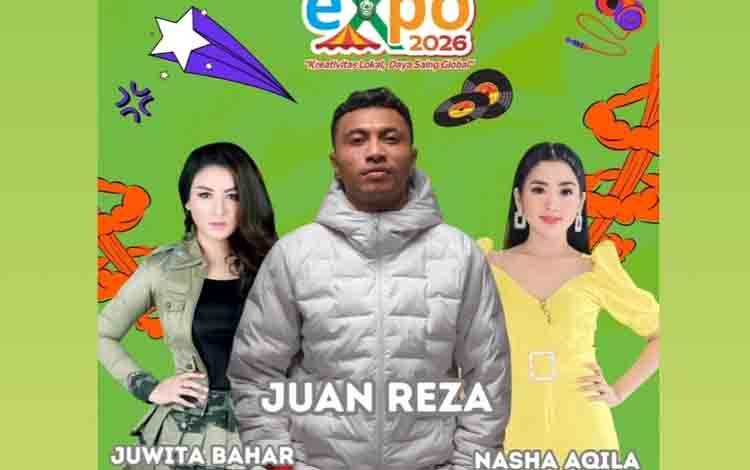 Juan Reza, Juwita Bahar dan Nasha Aqila Akan Meriahkan Panggung Sampit Expo 2026