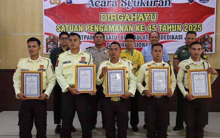 Wabup Seruyan Hadiri Syukuran HUT ke-45 Satpam, Perkuat Sinergi Keamanan Daerah