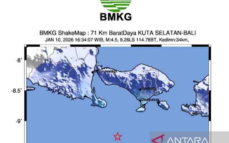 BBMKG Ungkap Gempa Dangkal di Kuta Bali Miliki Gerakan Mendatar