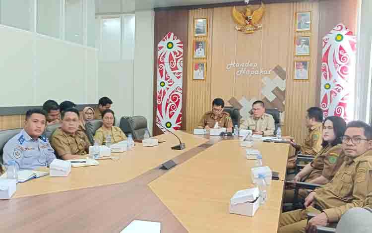 Pemkab Pulang Pisau Rapat Pengendalian Inflasi Antisipasi Kenaikan Harga Kebutuhan Pokok