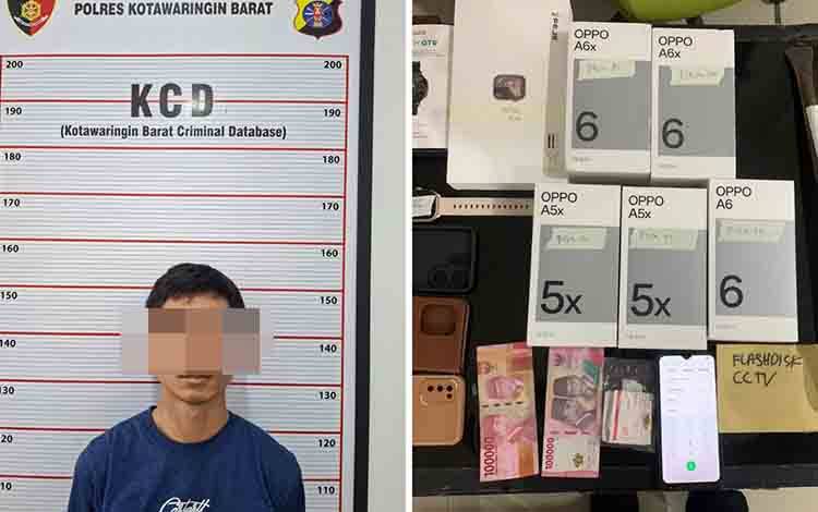 Aksi Maling Bertopeng Ninja Diungkap Polres Kobar Berkat Rekaman CCTV