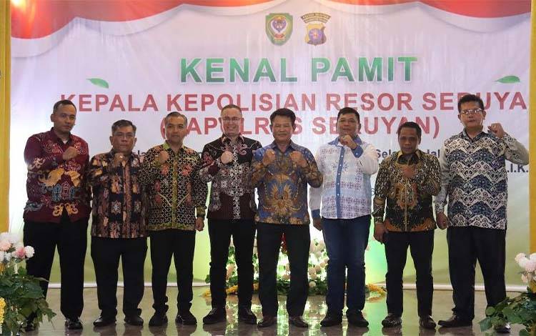 Pemkab Seruyan Gelar Kenal Pamit Kapolres Baru dan Kapolres Lama