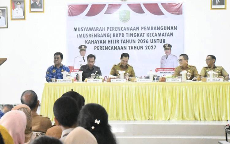 Bupati Pulang Pisau Pimpin Musrenbang Kecamatan Kahayan Hilir, Tekankan Sinkronisasi Program Nasional