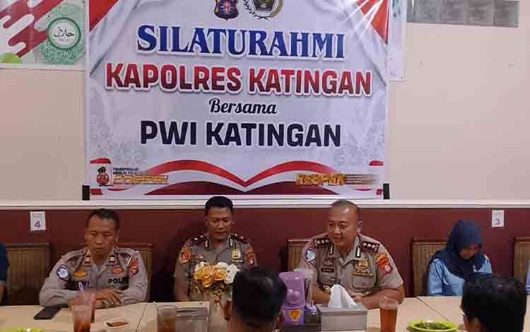 Kapolres Katingan yang Baru Gelar Silaturahmi Bersama PWI