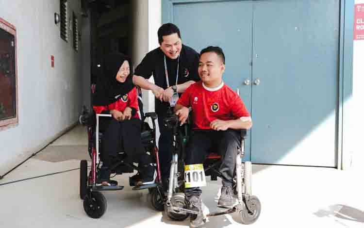 Menpora Beri Motivasi Tim Boccia yang Dominan di Babak Penyisihan APG