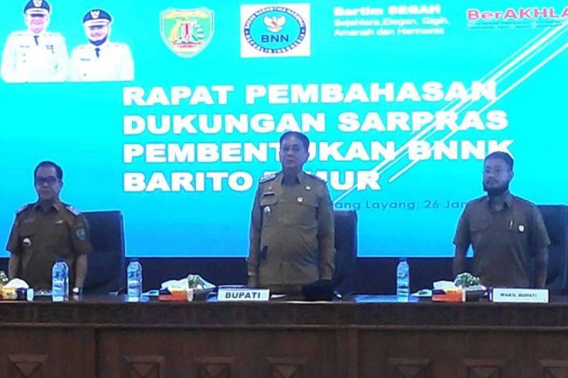 Barito Timur Siapkan BNNK dan Pusat Rehabilitasi Pertama di Kalteng