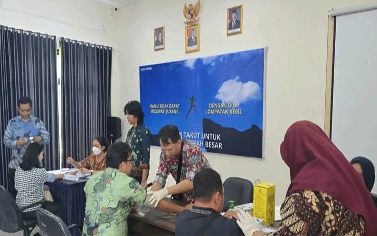 BNNP Kalteng Gelar Vaksinasi DBD, Kuatkan Kesehatan Pegawai