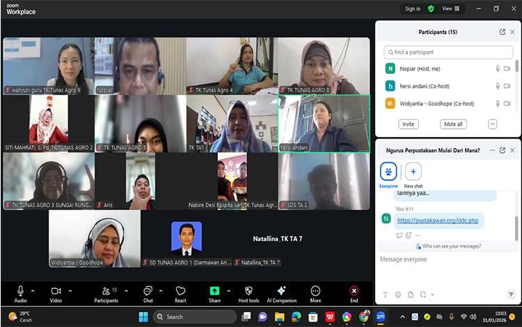 Webinar Perpustakaan Cendekia SMP Tunas Agro: Ngurus Perpustakaan Mulai dari Mana?