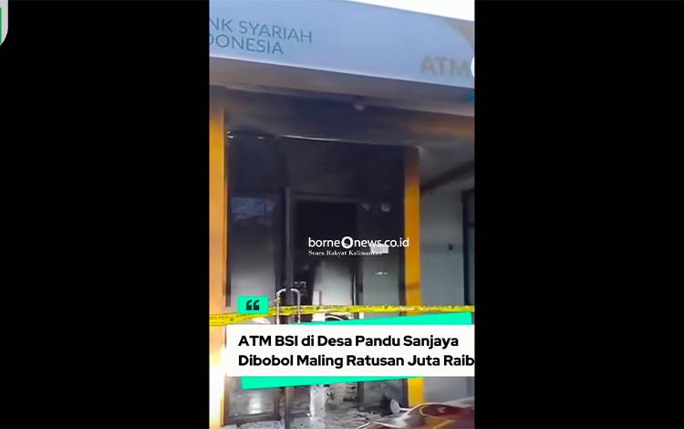 ATM BSI Pandu Senjaya yang Dibobol Maling Berisi Uang Rp871 Juta