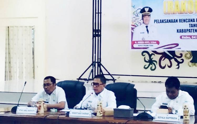 Realisasi Anggaran Pemkab Pulang Pisau 2025 Hanya 84 Persen, Sekda Dorong OPD Tancap Gas di 2026