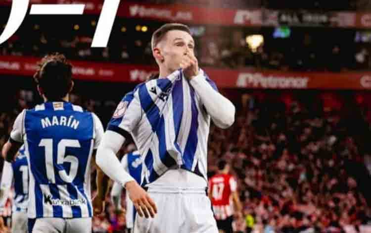 Sociedad Menangi Leg Pertama Semifinal Copa del Rey Lawan Bilbao