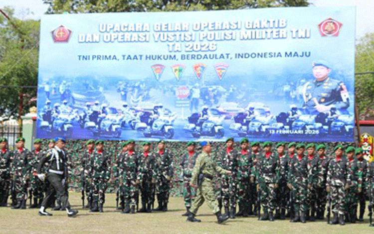 Kodam XXII/Tambun Bungai Gelar Operasi Gaktib dan Yustisi 2026