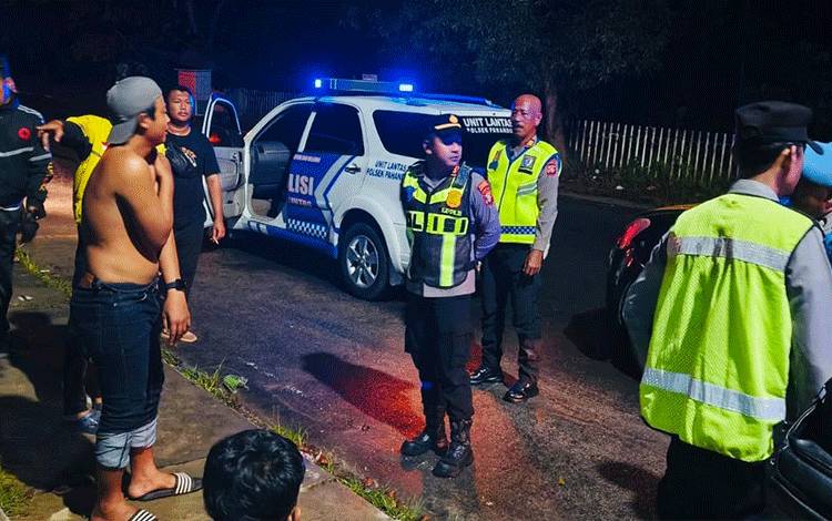 Polsek Pahandut Gelar KRYD, Fokus Tekan Balap Liar dan Cegah Tindak Pidana