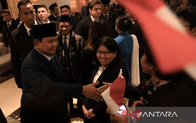 Di Washington DC, Prabowo Sempatkan Sapa Mahasiswa Indonesia