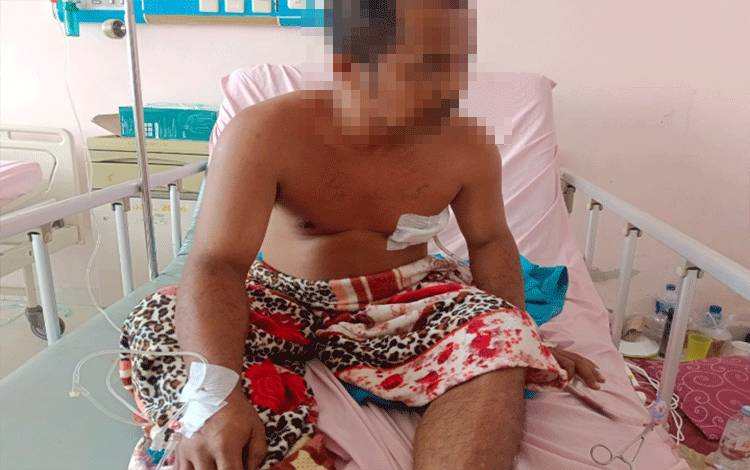 Pria di Desa Sudan Kotim Ditusuk Orang Tidak Dikenal hingga Dilarikan ke Rumah Sakit