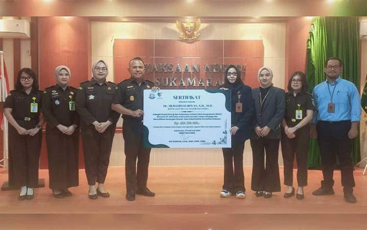 Kejaksaan Pulihkan Keuangan BPR Sukamara Rp684 Juta