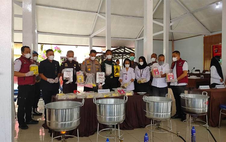 Polres Lamandau Musnahkan 33,4 Kg Sabu dan 15.016 Butir Pil Ekstasi