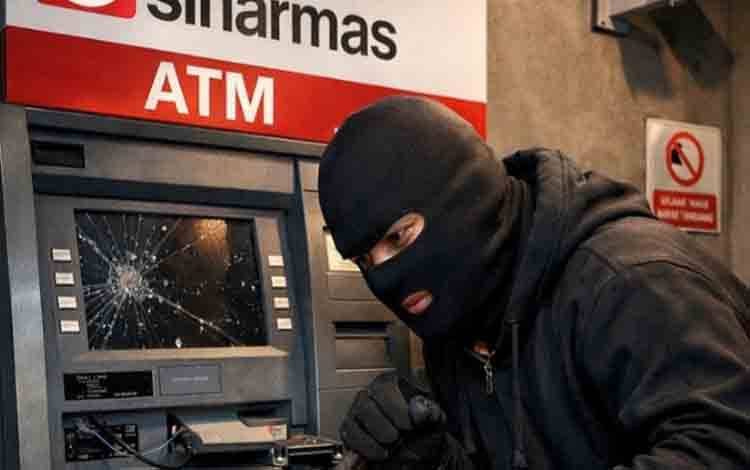 ATM Bank Sinarmas Sampit Dibobol Maling, Uang Rp10 Juta Raib