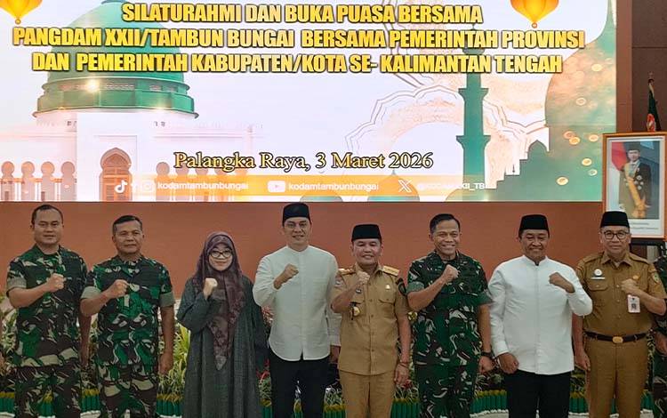 Kodam XXII/Tambun Bungai Gelar Silaturahmi Buka Puasa, Pererat Kolaborasi dengan Pemda Kalteng