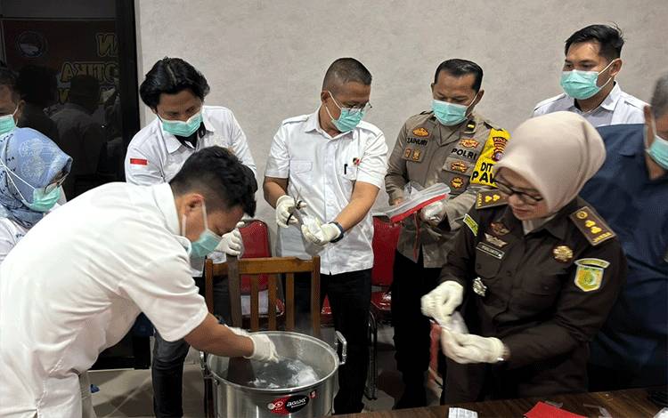 Ditresnarkoba Polda Kalteng Musnahkan 1.095 Gram Sabu, Hasil Pengungkapan 12 Kasus di 4 Kabupaten/Kota
