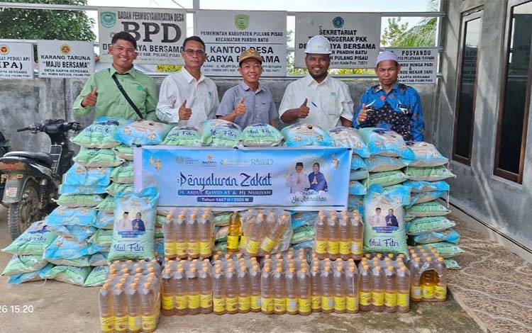 Zakat H Abdul Rasyid AS Tersalurkan ke 43 Desa di Pulang Pisau
