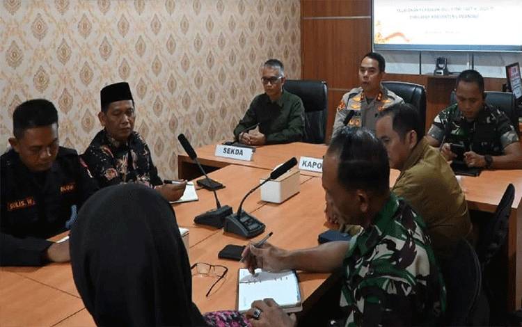 Polres Lamandau Gelar Rapat Koordinasi Lintas Sektoral Kesiapan Pengamanan Idul Fitri