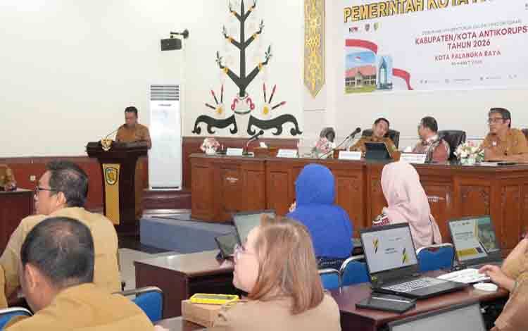 Pemko Palangka Raya Optimistis Penuhi 6 Indikator Kota Percontohan Antikorupsi