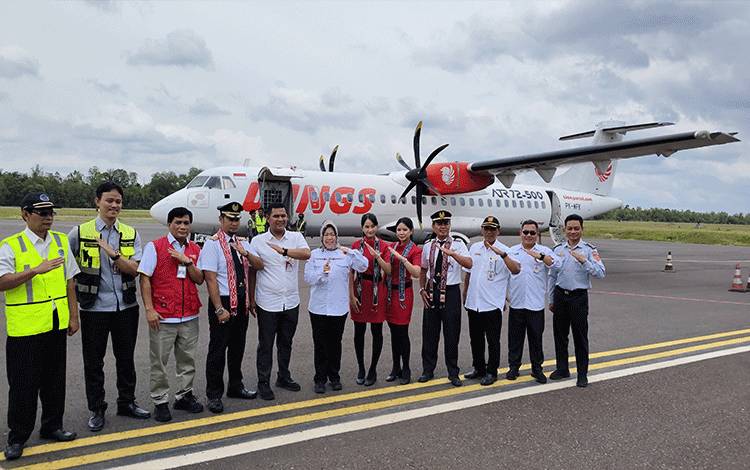 Bupati Kobar Resmikan Rute Baru Wings Air Pangkalan Bun-Ketapan-Sampit