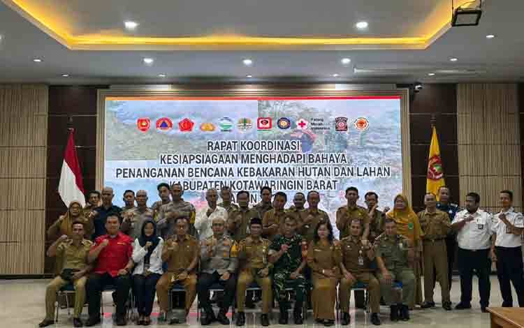 72,56 Hektare Lahan Terbakar, BPBD Kobar Gelar Rakor Kesiapsiagaan Hadapi Karhutla 2026