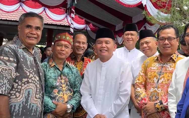 Gubernur Barsama Kapolda dan Pangdam Kunjungi Open House Nyepi Ketua DPRD Kalteng